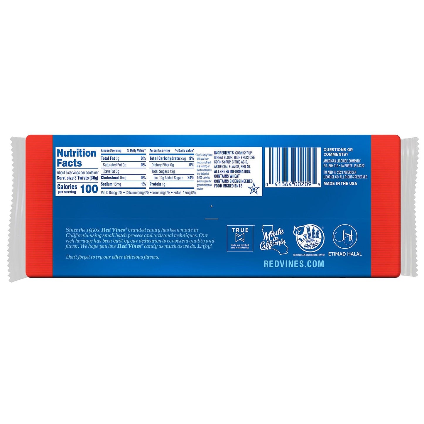 Original Red® Chewy Licorice Twists, 12/5oz Original Red® Chewy Licorice Twists, 12/5oz