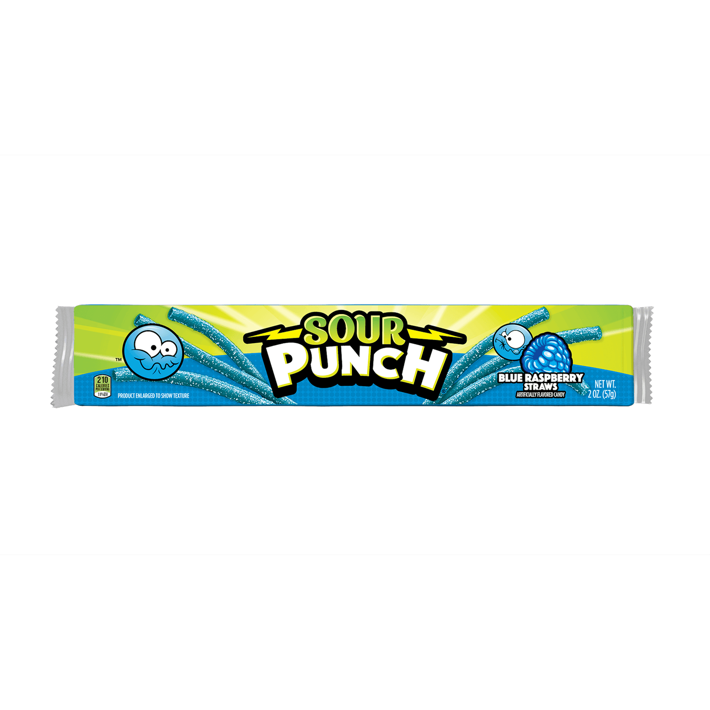 Blue Raspberry Straws, 24/2oz Caddy