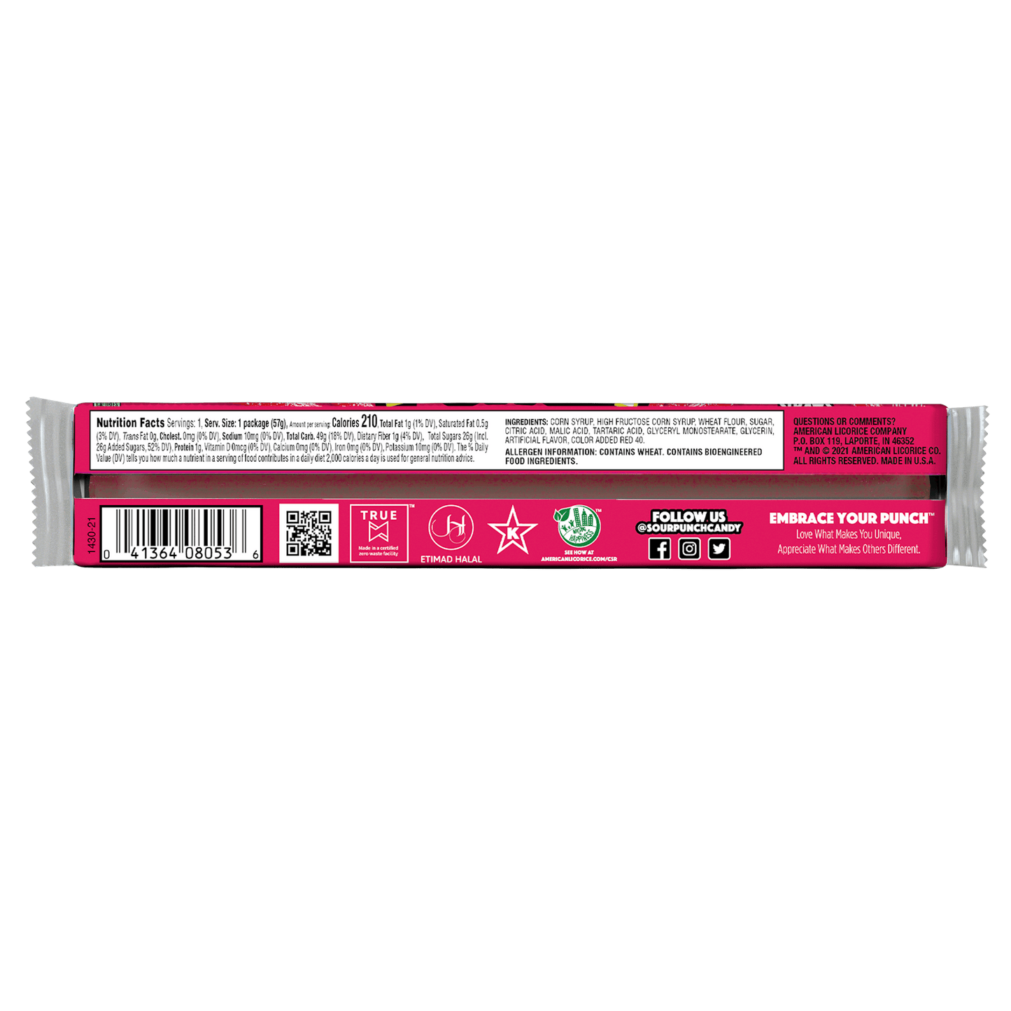 Strawberry Straws, 24/2oz Caddy