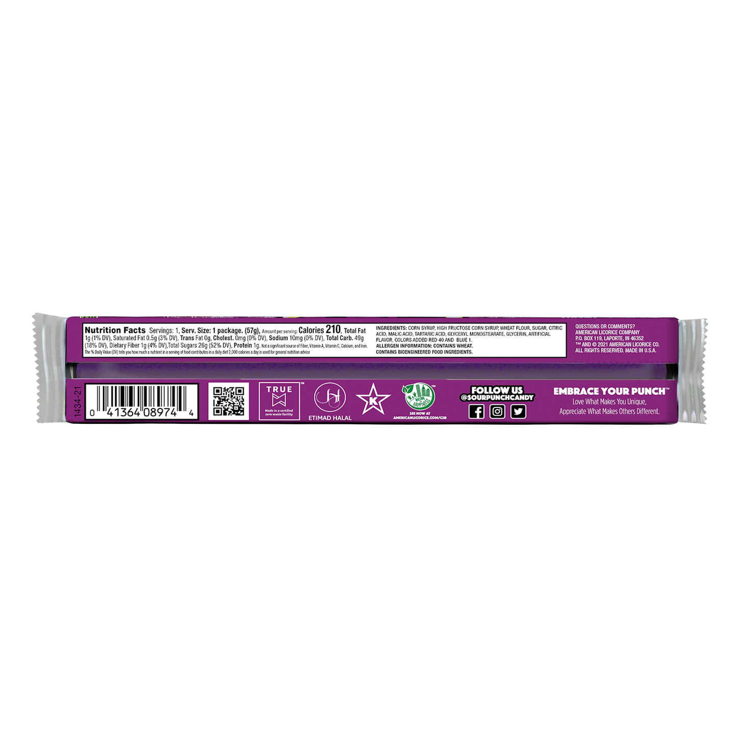 Grape Straws, 24/2oz Caddy