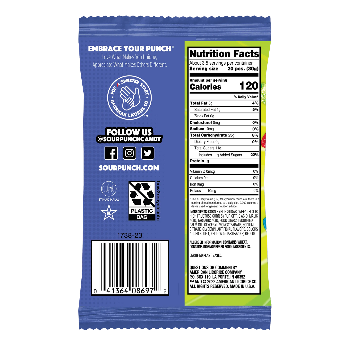 SOUR PUNCH® Mini Bites, Share Me!® Assorted Flavors, 12/12/3.5oz