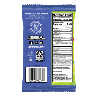 SOUR PUNCH® Mini Bites, Share Me!® Assorted Flavors, 12/12/3.5oz