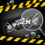 Sour Punch Mystery Straws 4.5oz Tray under a magnifying glass and surrounded by caution tape