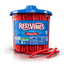 Front view of RED VINES Wholesale Original Red Bulk Licorice Candy 3.5lb Jar
