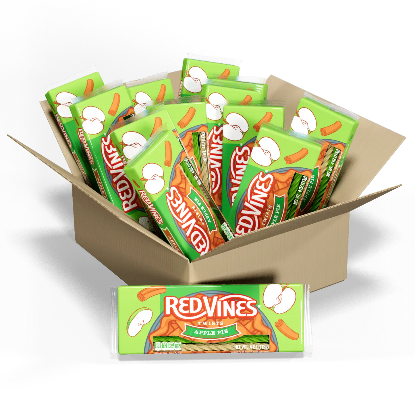 12-pack of Red Vines Apple Pie Twists 4oz Trays