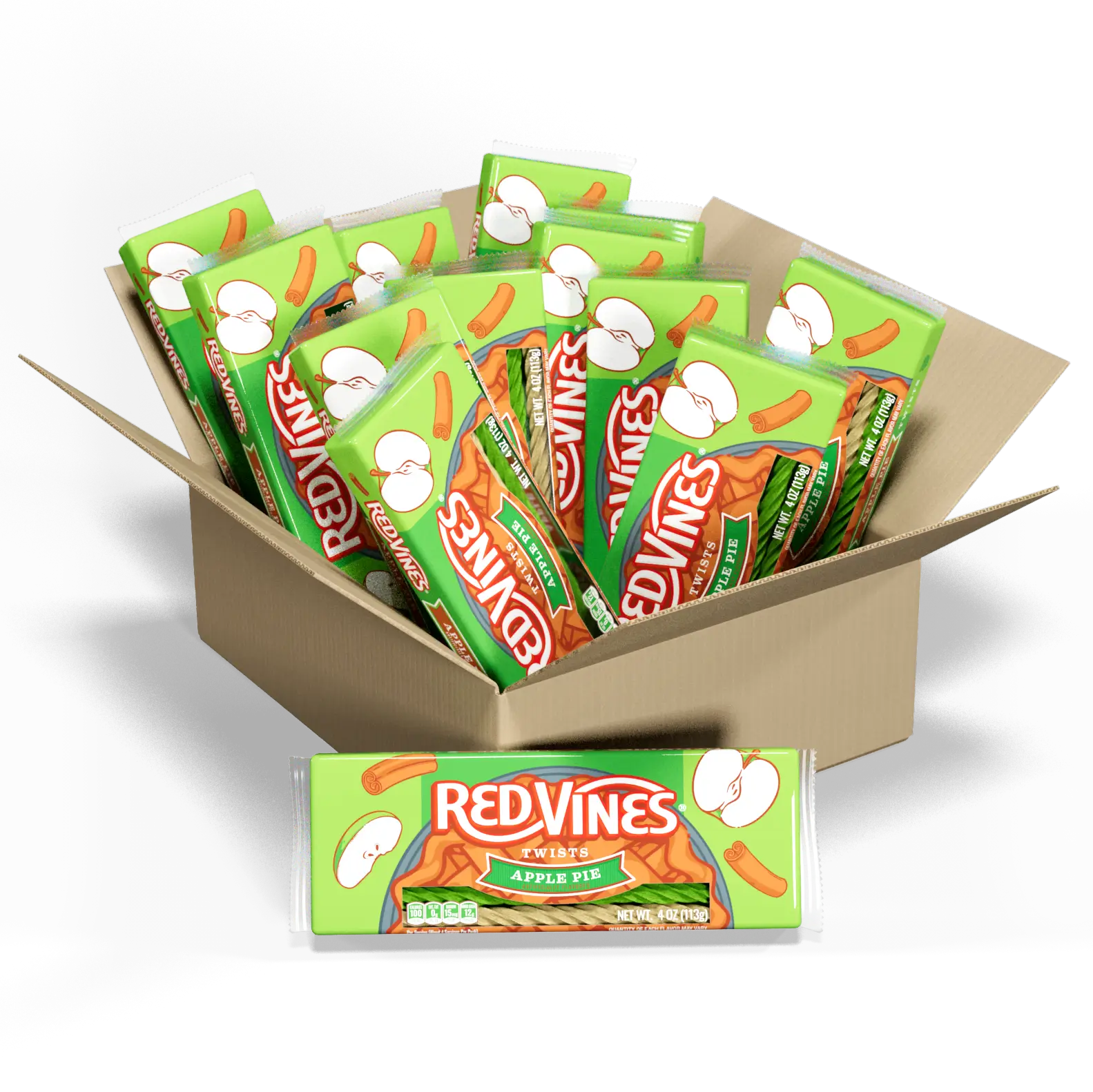 12-pack of Red Vines Apple Pie Twists 4oz Trays