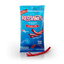 Red Vines Original Red Twisted Vines 4oz Bag with raw braided licorice candy piece in front - Bulk Pull and Peel Licorice