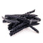 Chewy Black Licorice Twists in a pile