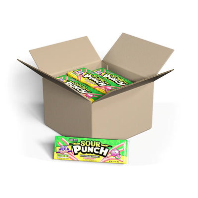 24-Pack of Sour Punch Watermelon Straws with Chamoy Sauce 3.2oz Trays