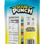 Back of Sour Punch Lemonade Filled Bites 9oz Resealable Stand Up Bag