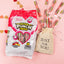  Sour Punch Valentine's Day Individually Wrapped Twists 13oz Bag in a valentine's day scene with pink background