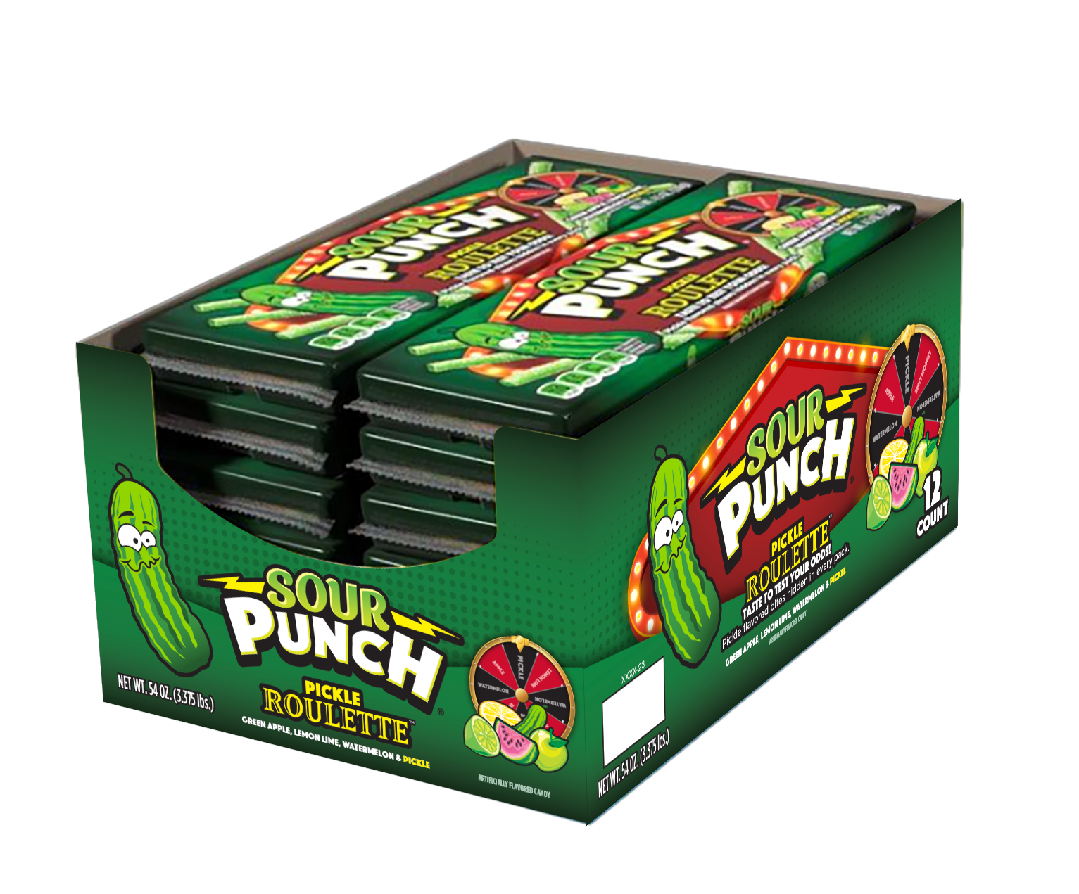SOUR PUNCH Pickle Roulette Straws 12 4 5 Oz American Licorice Wholesale sour-punch-pickle-roulette-straws-12-4-5-oz-american-licorice-wholesale