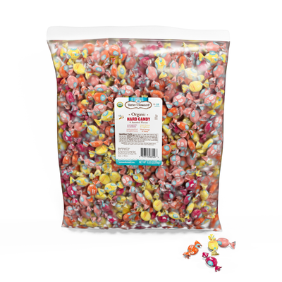 Organic Hard Candy, NEW Assorted Bulk 5/5 LB