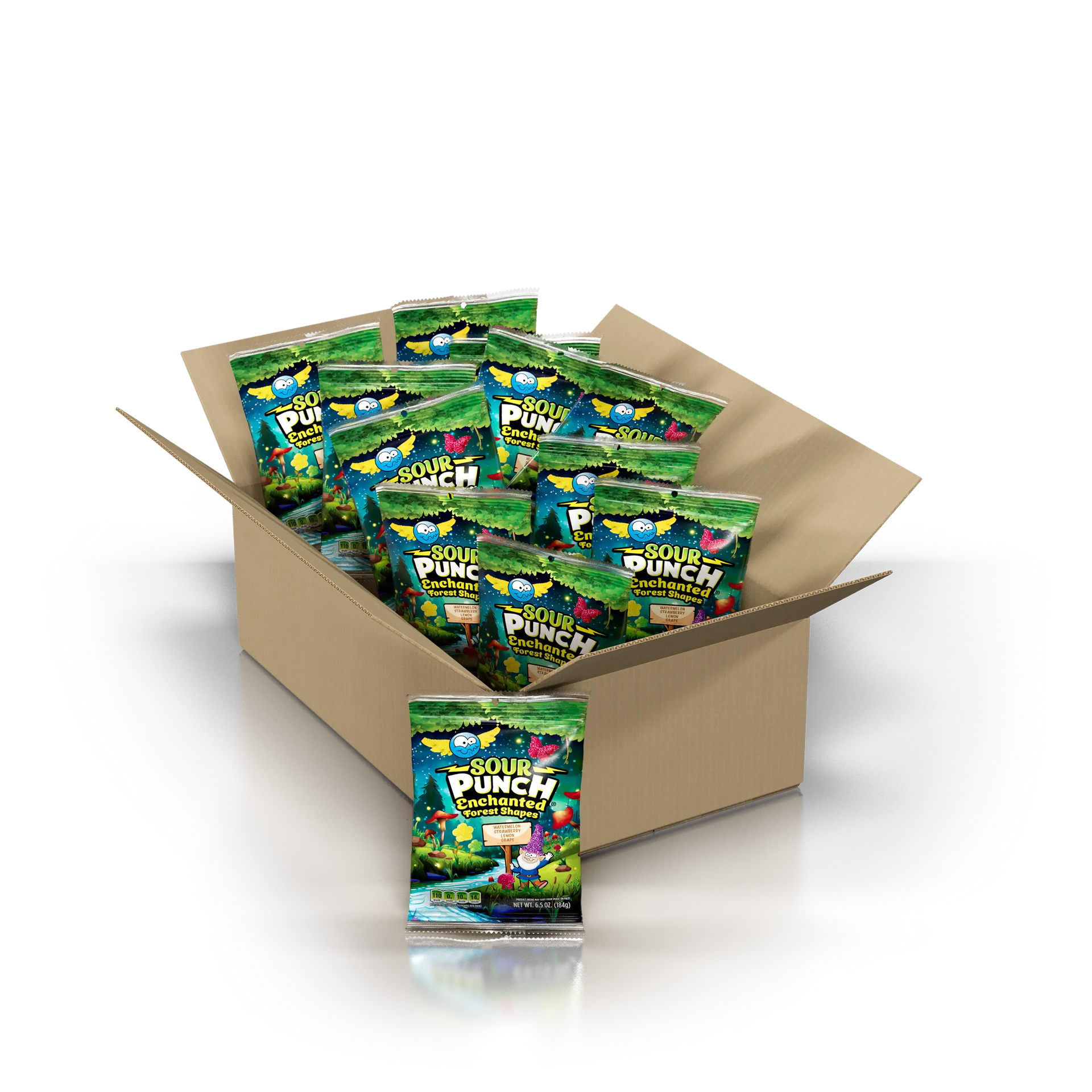 SOUR PUNCH Enchanted Forest Shapes, 9/6.5oz Bags – American