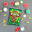 SOUR PUNCH Pickle Roulette Bites with roulette game pieces and real pickles