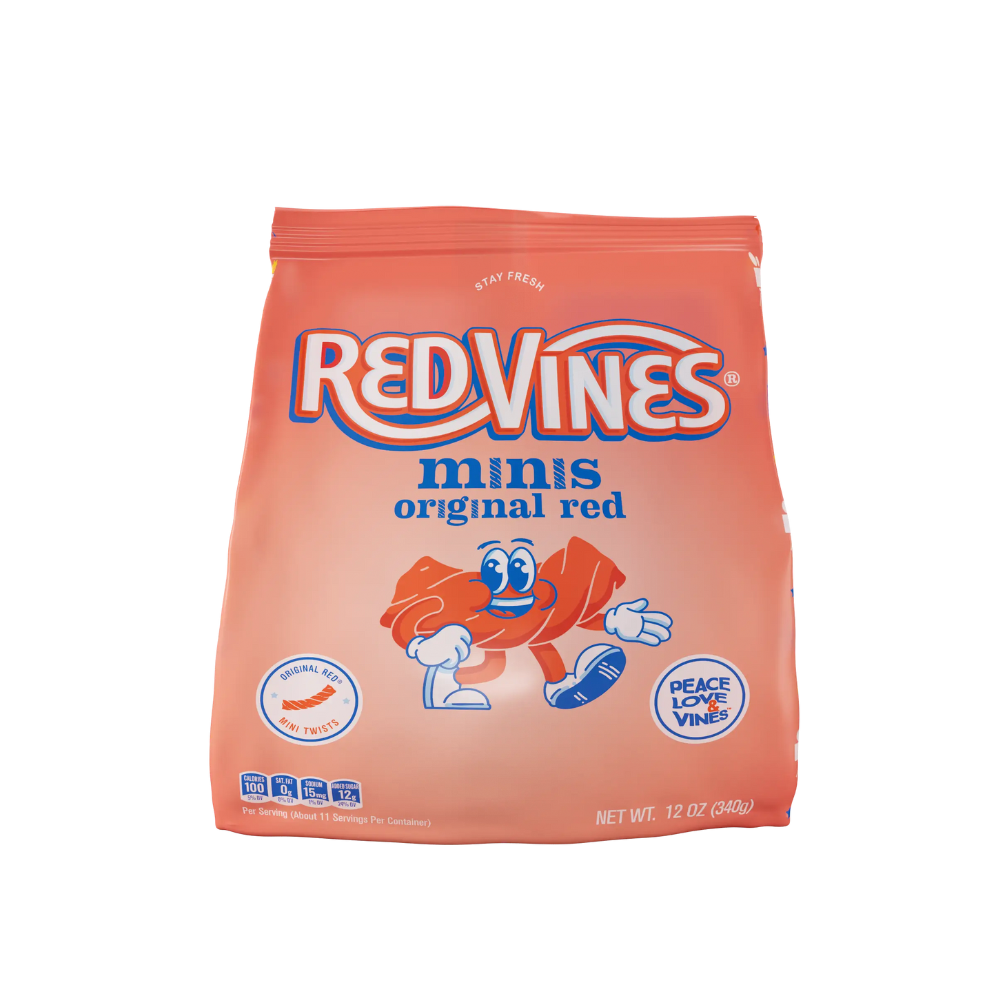 Front of Red Vines Original Red Minis 12oz Bag