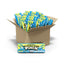 24 count bulk candy box of Sour Punch Blue Raspberry Straws 4.5oz Movie Trays