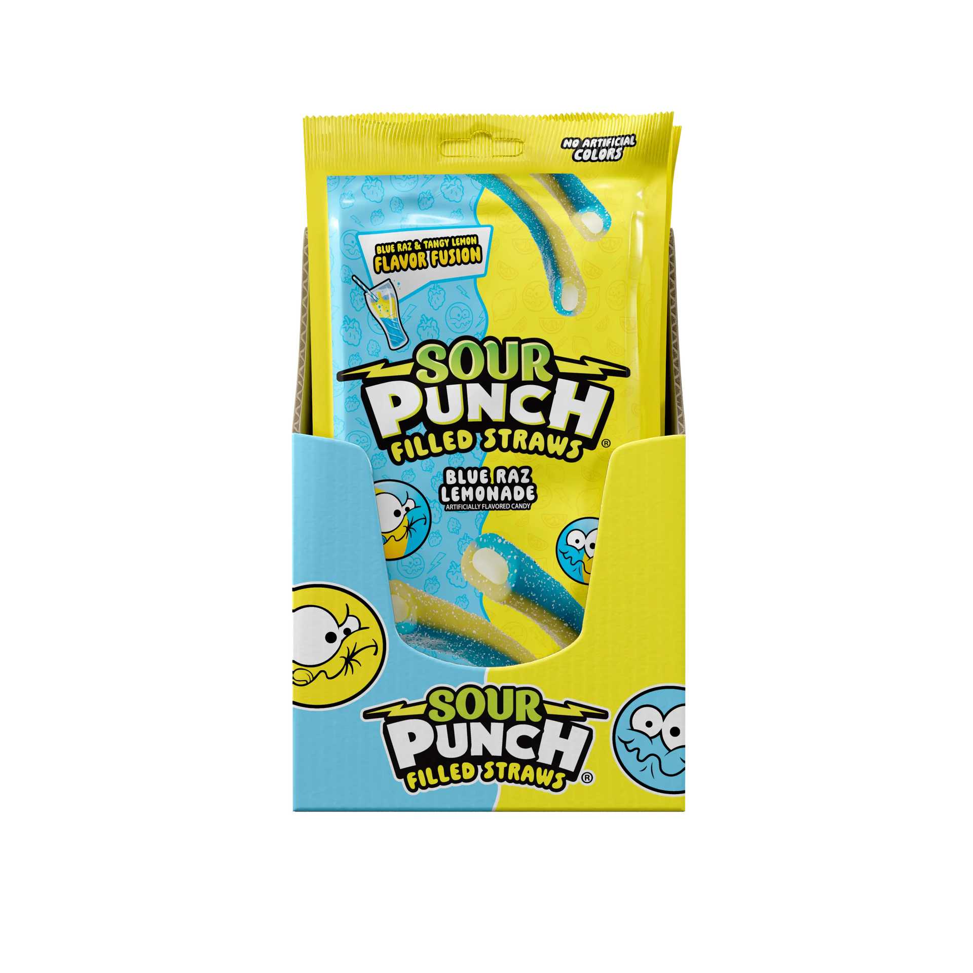 Sour Punch Filled Straws, Blue Raz Lemonade, 12/5oz: Filled Candy in Bulk American Licorice Wholesale Sour Punch Filled Straws, Blue Raz Lemonade, 12/5oz: Filled Candy in Bulk American Licorice Wholesale