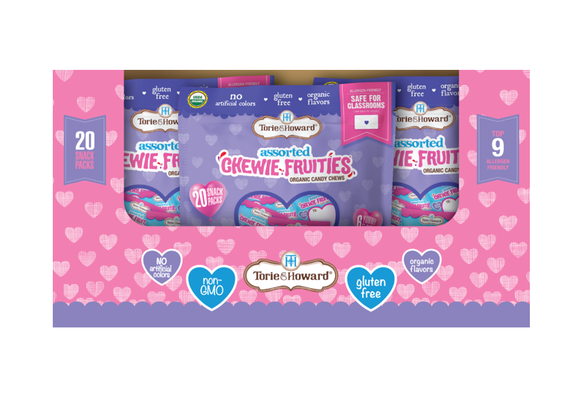 Organic Chewie Fruities® Valentine Candy, Assorted Original & Sour Flavors, 12/8.46oz