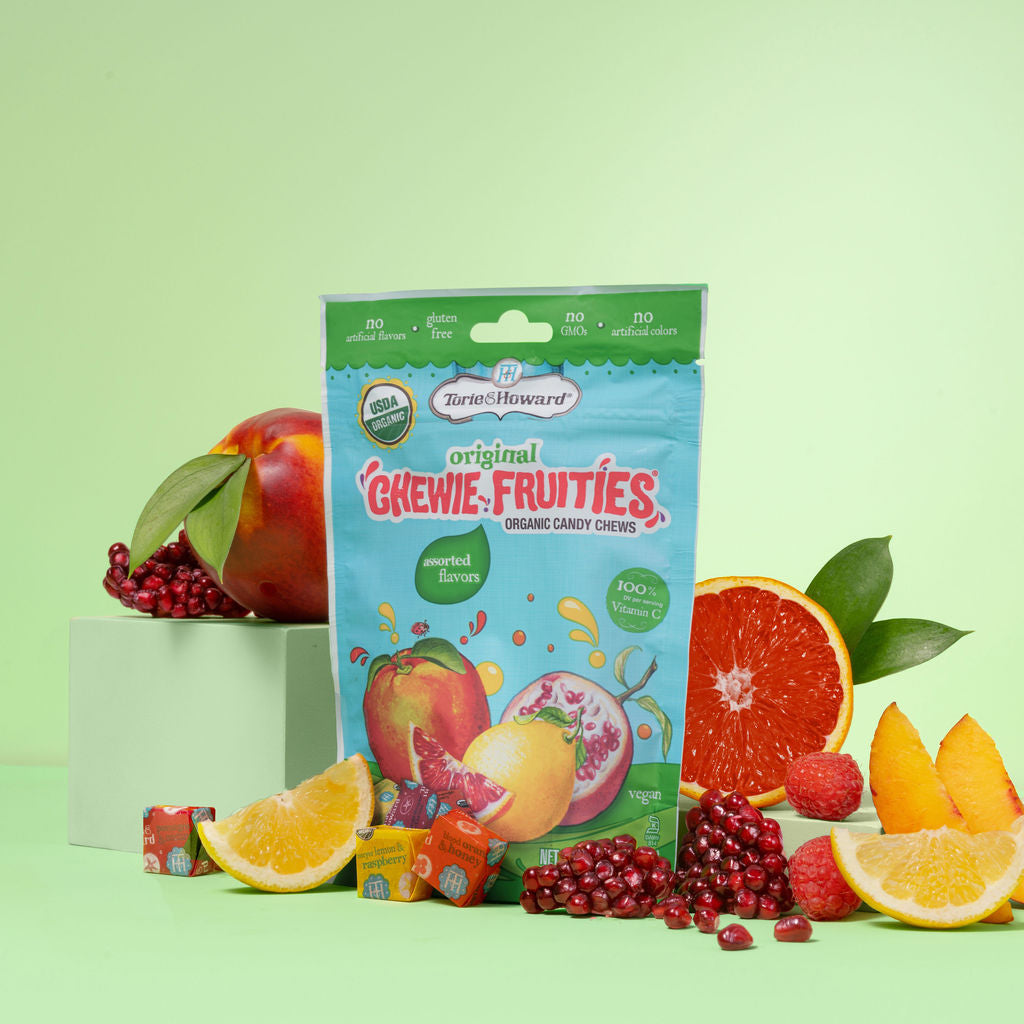 Assorted Original Organic Chewie Fruities® Candy, 8/6/4 oz Bags