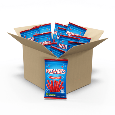 24 count case of 4oz Red Vines Original Red Hanging Bags