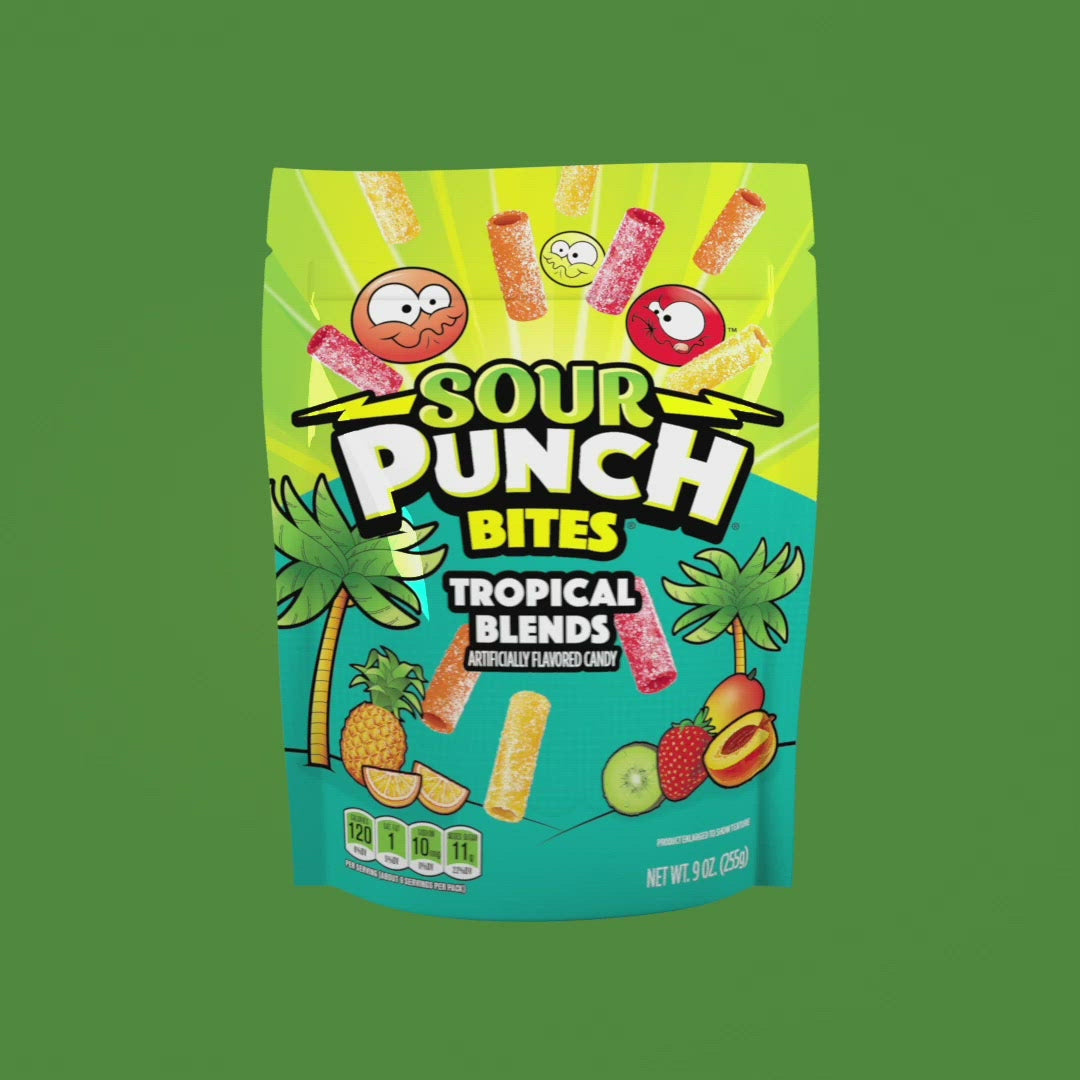 SOUR PUNCH® Bites®, Tropical Blends, 6/9oz – American Licorice