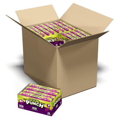 Case of Sour Punch Grape 2oz Trays in Caddies