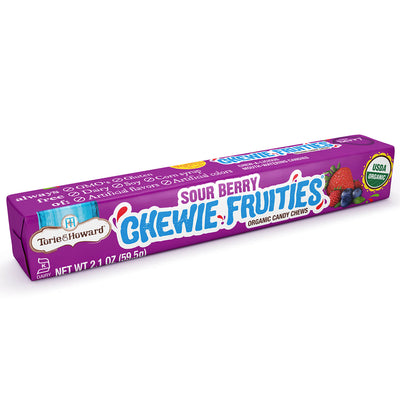 Sour Chewie Fruities® Organic Candy, Sour Berry Flavor, 18/2.1 oz Stick Packs - American Licorice Company