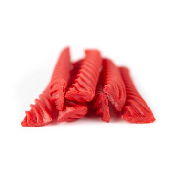 Jumbo Original Red Licorice Twists in a pile