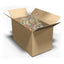 25lb candy box full of Individually Wrapped Bulk Candy Twists in Assorted sour candy flavors