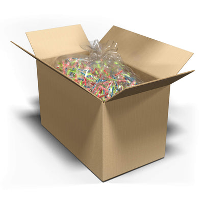 Individually wrapped 25-pounds of bulk assorted colors candy wholesale